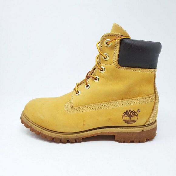 Timberland Linden Woods Combat Leather Boots Waterproof 6M Y2k 90s - Picture 4 of 12